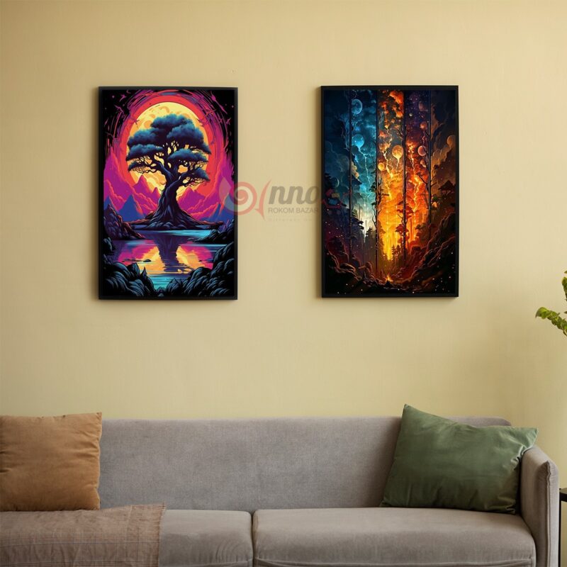 Wall Board Wall Canvas Aesthetic Wall board Abstract Tree