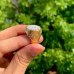 Diamond Stainless Steel Ring For Men's