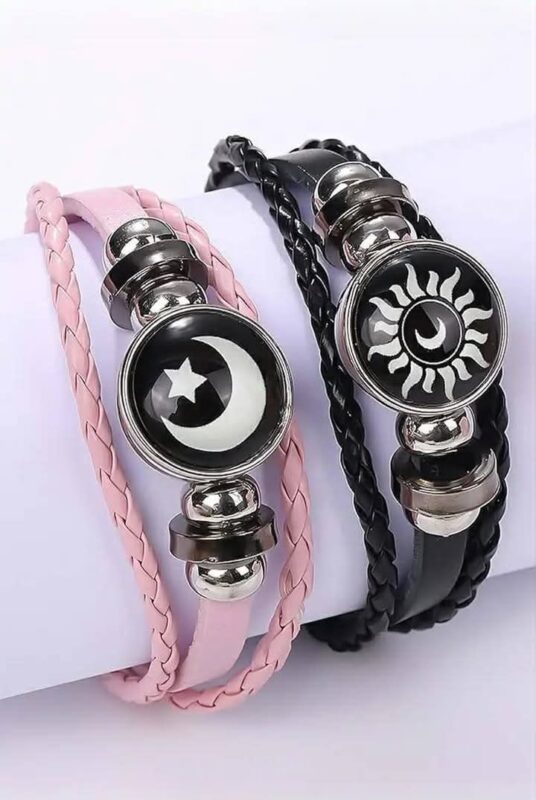 Trendy Couple Sun Moon Bracelet