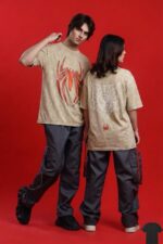 ACID WASH DROP SHOULDER T-SHIRT