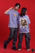 ACID WASH DROP SHOULDER T-SHIRT