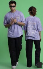 ACID WASH DROP SHOULDER T-SHIRT