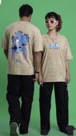 ACID WASH DROP SHOULDER T-SHIRT