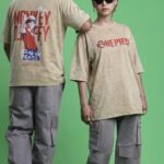 ACID WASH DROP SHOULDER T-SHIRT