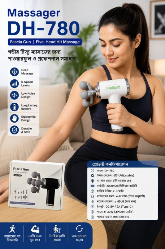 Five-Head Fascia Massage Gun – DH-780