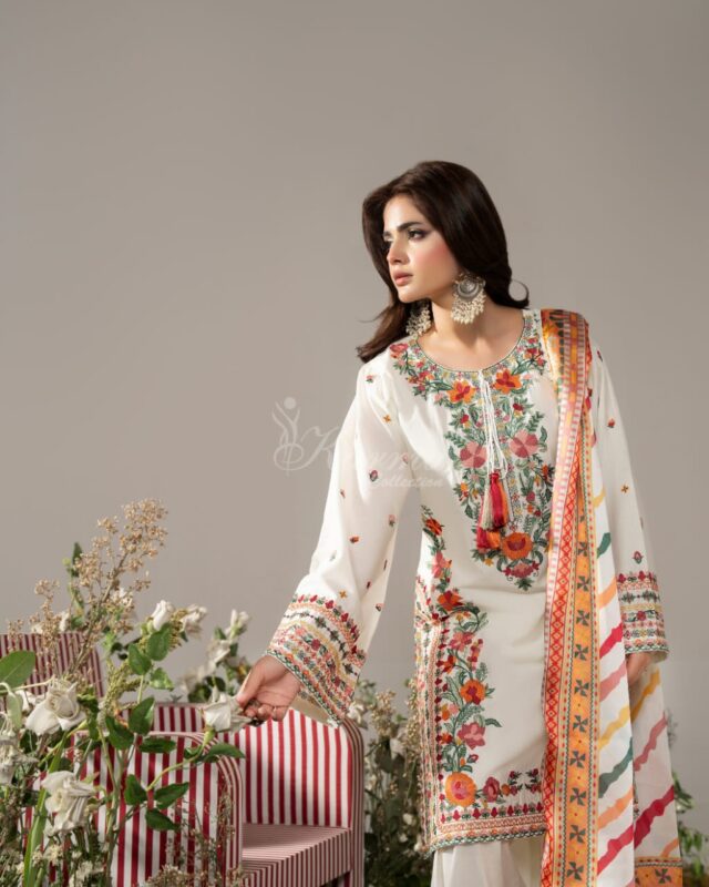White Farsy Dress